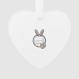 Easter Volleyball Bunny Sports Player Women Girls  Ornament