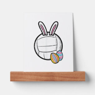 Easter Volleyball Bunny Sports Player Women Girls  Picture Ledge