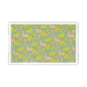 Easter Wallpaper Acrylic Tray