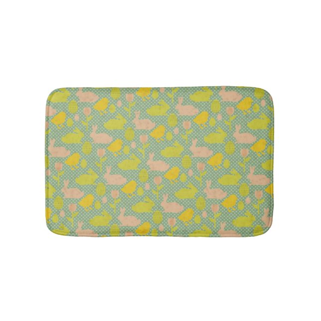 Easter Wallpaper Bathroom Mat (Front)