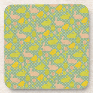 Easter Wallpaper Beverage Coaster