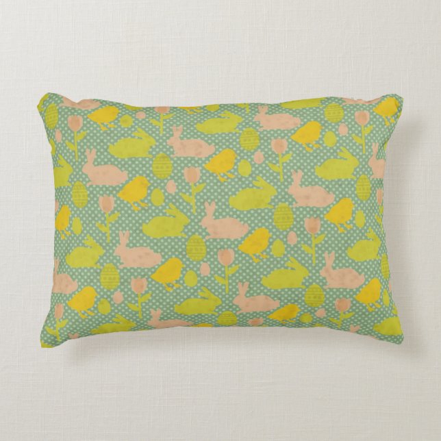 Easter Wallpaper Decorative Pillow (Front)