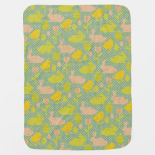 Easter Wallpaper Receiving Blanket