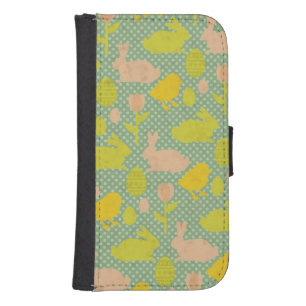 Easter Wallpaper Wallet Phone Case For Samsung Galaxy S4
