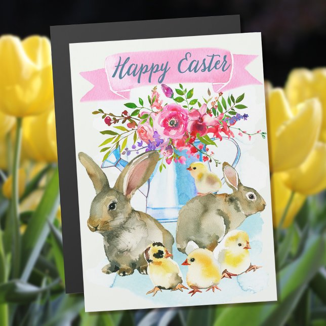 Easter Watercolor Spring Day Magnet Card (Creator Uploaded)