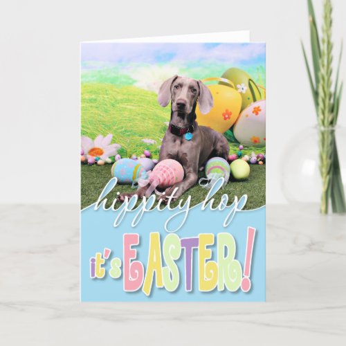 Easter _ Weimaraner _ Ben Holiday Card