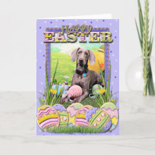 Easter - Weimaraner - Ben Holiday Card