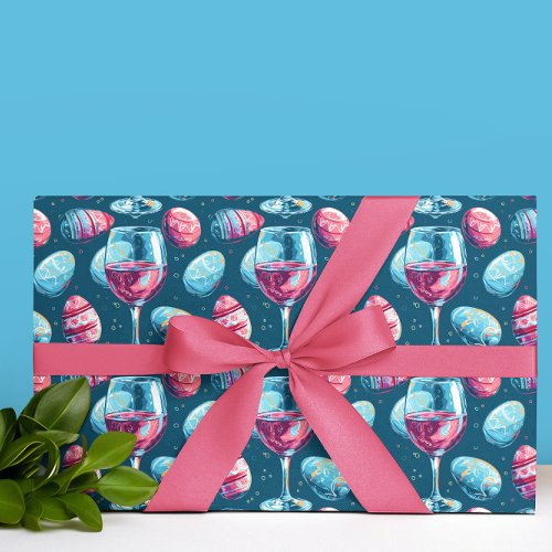 Easter Wine Lover  Wrapping Paper