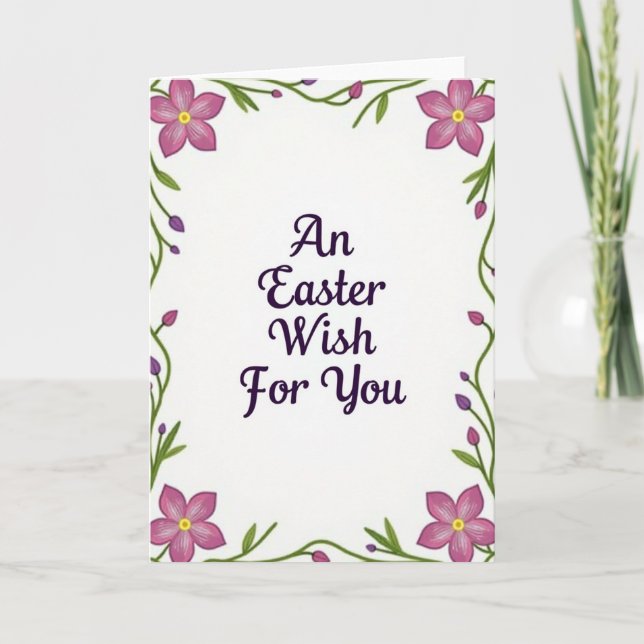 Easter Wish For You Spring Card (Front)