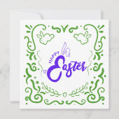 Easter wishes bunny ears (Front)