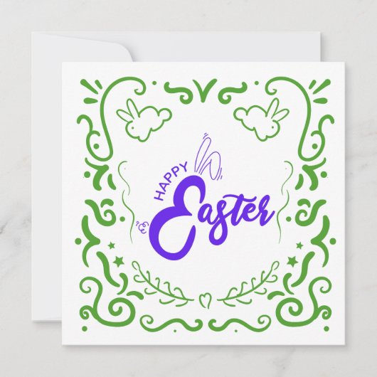 Easter wishes bunny ears (Front)