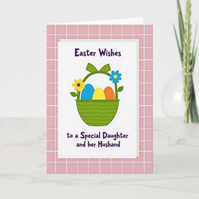Easter Wishes Daughter Card (Front)