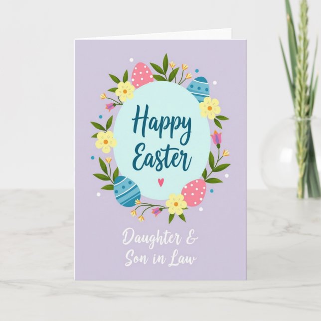 Easter Wishes Daughter Son Card (Front)