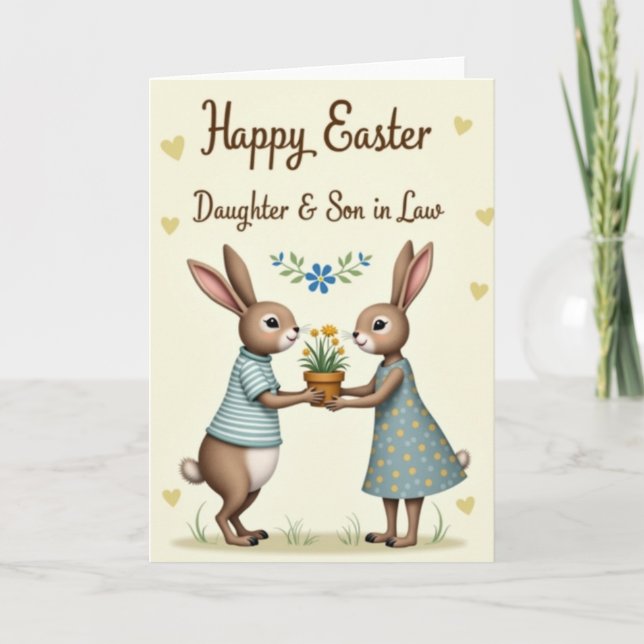 Easter Wishes Family Card (Front)