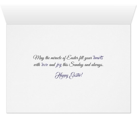 Easter Wishes for Sister and Family, Chicks Asters (Inside Horizontal (Bottom))