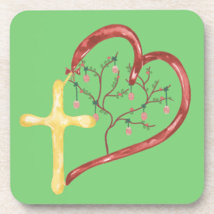 Easter wishes kisses/ beverage coaster