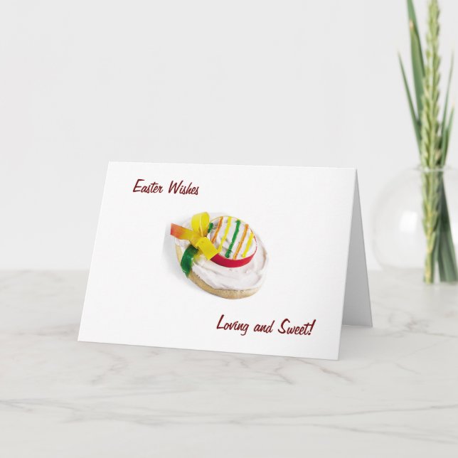 EASTER WISHES LOVING AND SWEET HOLIDAY CARD (Front)