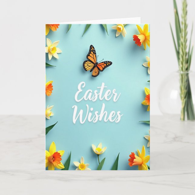 Easter Wishes Spring Card (Front)