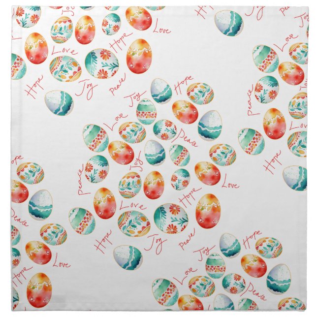Easter wishes Tablecloth Cloth Napkin (Front)