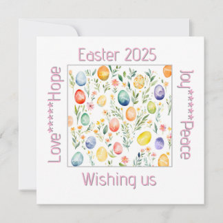 Easter wishes thank you card