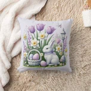 Easter Wishes Throw Pillow