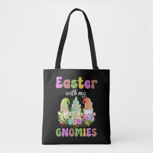 Easter with my Gnomies _ Colorful Gnomies Tote Bag