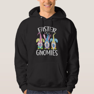 Easter With My Gnomies Funny Nordic Gnomes Men Wom Hoodie