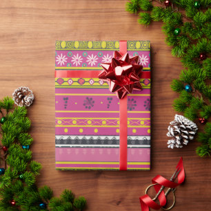 Easter with Spring Flowers Wrapping Paper