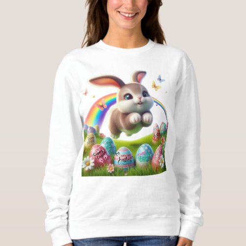 Easter Wonderland easter bunny easter eggs Sweatshirt