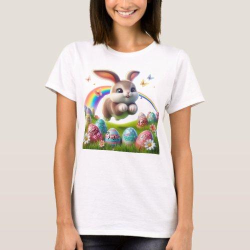 Easter Wonderland easter bunny easter eggs T_Shirt