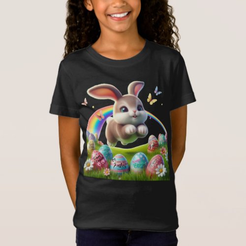 Easter Wonderland easter bunny easter eggs T_Shirt