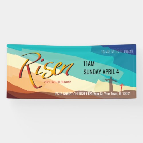 Easter Worship Service 2021 Banner