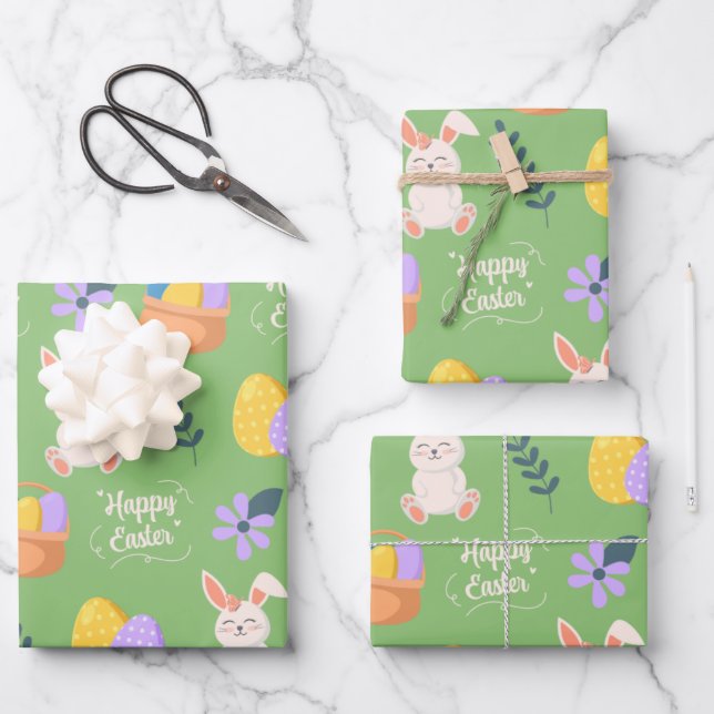 Easter Wrapping Paper Sheets (Front)