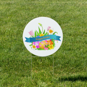 Easter Yard Sign-Happy Easter Sign