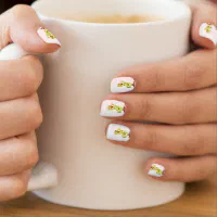 Sunset Speckle Ombre Nail Stickers Orange Yellow Ombre at Home