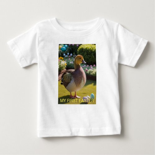 Easter Yellow Faced Duck Baby T_Shirt