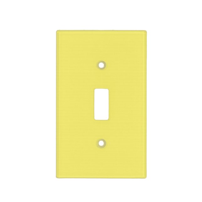 Easter Yellow Personalized Trend Color Background Light Switch Cover (Front)