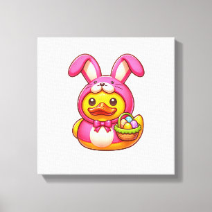Easter Yellow Rubber Duck Cruise Ship Cruising Duc Canvas Print
