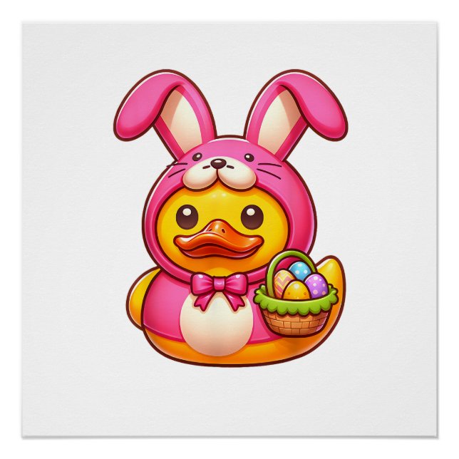 Easter Yellow Rubber Duck Cruise Ship Cruising Duc Poster (Front)