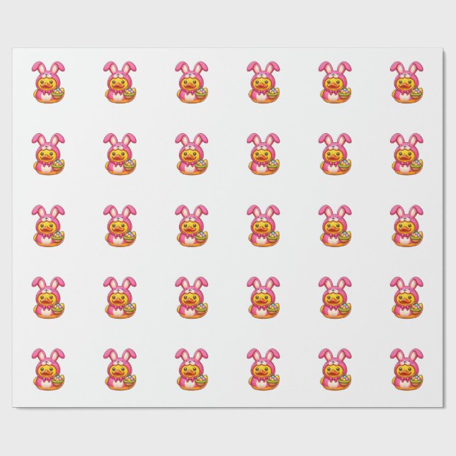 Easter Yellow Rubber Duck Cruise Ship Cruising Duc Wrapping Paper (Flat)