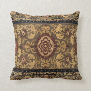 Eastern Accent Vintage Persian Carpet Pattern Throw Pillow