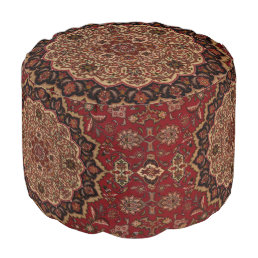 Eastern Accent Vintage Persian Pattern Pouf