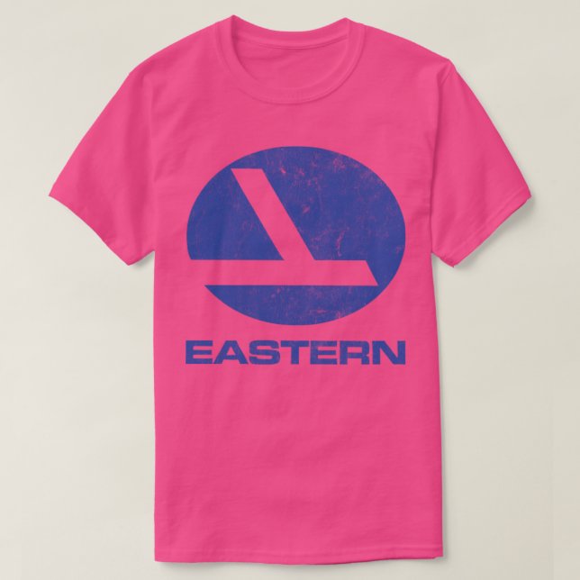 Eastern Airlines Faded Vintage Style T-Shirt (Design Front)