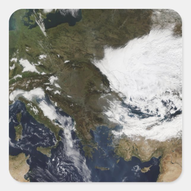 Eastern and Southern Europe Square Sticker (Front)