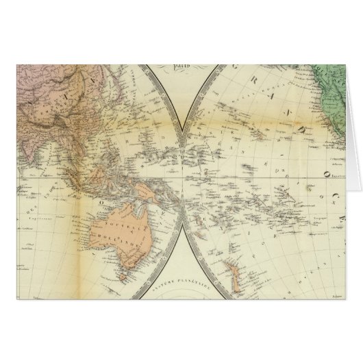 Eastern and Western Hemispheres Cards (Front Horizontal)