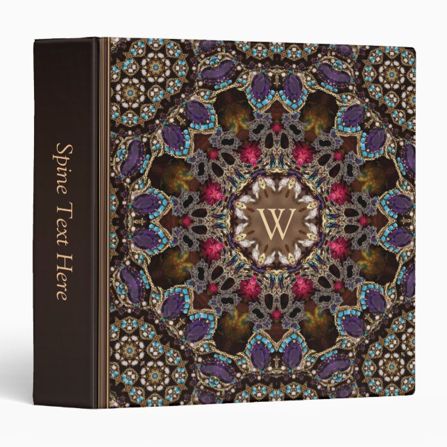 Eastern Arabesque Art Pattern Album Binder (Front/Spine)