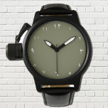 Eastern  Arabic Numerals Watch<br><div class="desc">This unique watch has a sleek olive colored watch face and Eastern Arabic Numerals . Enjoy the elegance and functionality of this exquisite watch, where tradition meets modernity. With its unique incorporation of Eastern Arabic Numerals, this timepiece adds a touch of cultural sophistication to your everyday style.You may now customize...</div>