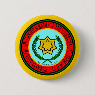 Eastern Band Of The Cherokee Seal Button