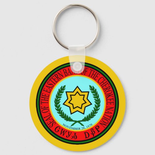 Eastern Band Of The Cherokee Seal Keychain