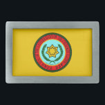 Eastern Band Of The Cherokee Seal Rectangular Belt Buckle<br><div class="desc">The Eastern Band of Cherokee Indians is the tribe of over 13000 members still living in the old Cherokee homeland,  in North Carolina.  Show your respect by displaying this proud image.</div>